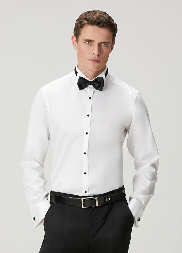 Beymen Club White Tuxedo Shirt - 1