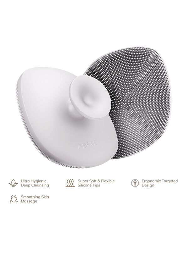 Geske Body Brush Beyaz 4'ü 1 Arada Vücut Fırçası  - 4