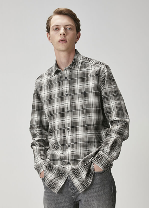 Beymen Club Comfort Fit Siyah Ekose Desenli Gömlek - 3