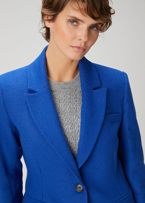 Beymen Club Blue Wool Jacket - 4