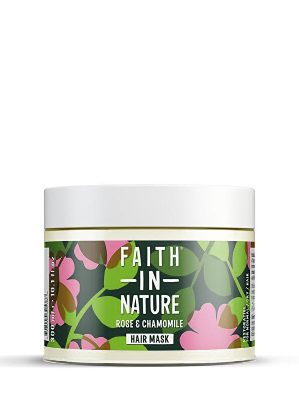 Faith In Nature Gül ve Papatya Aromalı Normal ve Kuruya Dönük Saçlar için Saç Bakım Maskesi - 1