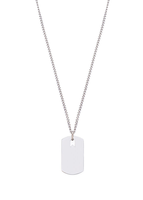 Gümüş Plaka Kolye - Görsel 3