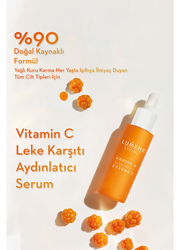 Lumene Glow Boost Essence C Vitamini Leke Karşıtı ve Aydınlatıcı Serum 30 ml - 2