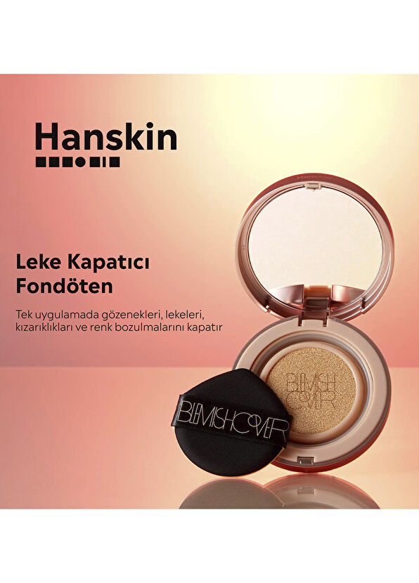 Hanskin Blemish Cover Conceal Cushion N.23 Cream Yarı Mat Kapatıcı Fondöten - 2