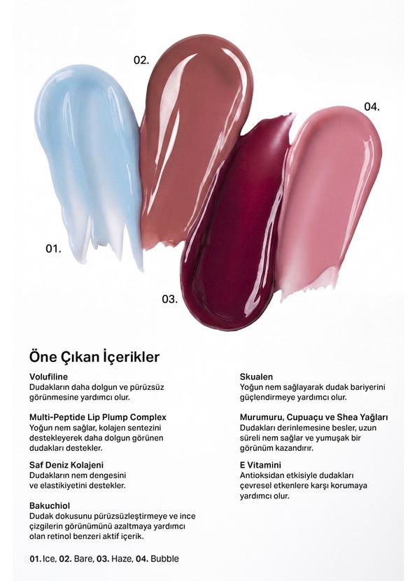 INO Beauty Lip Quartet 4'lü Nemlendirici Lip Balm 15 ml Makyaj Seti - 4
