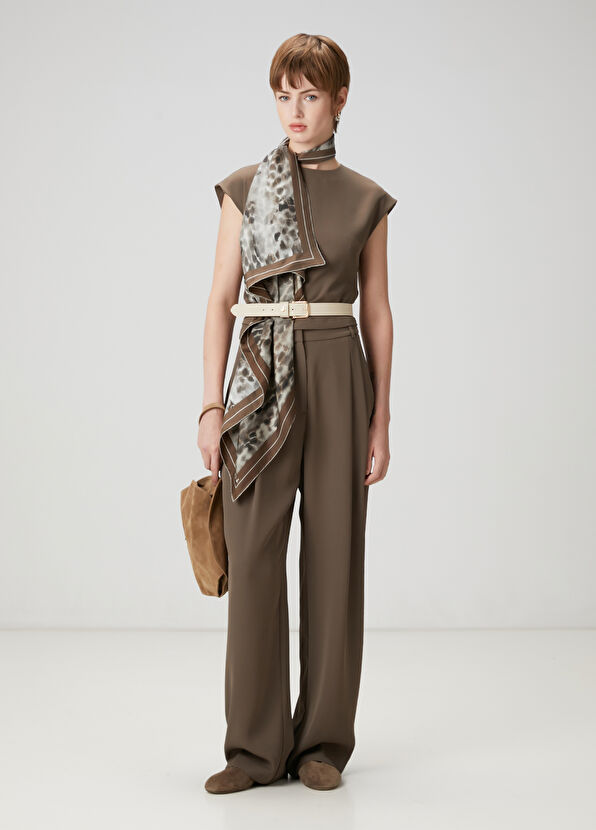 Beymen Club Dark Mink Drape Detailed Blouse - 2