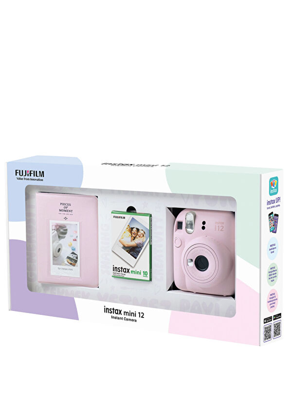 FUJIFILM instax Instax Mini 12 Pembe Fotoğraf Makinesi + 10'lu Film ve PVC Albüm Bundle Box - 4
