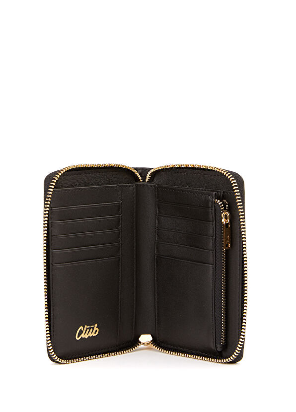 Beymen Club Siyah Logo Detaylı Kadın Deri Cüzdan - 3