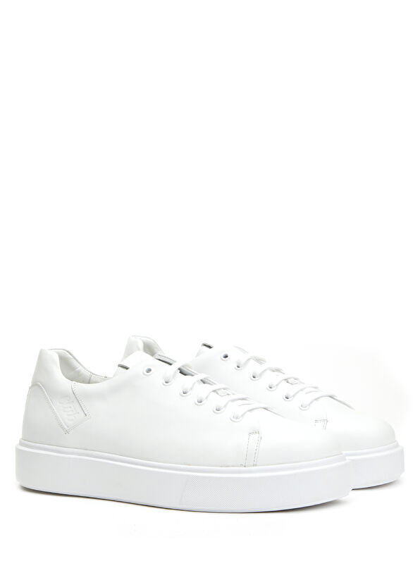 Beymen Club Beyaz Logo Detaylı Erkek Deri Sneaker - 2