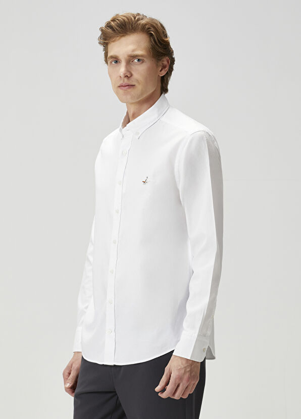 Beymen Club Comfort Fit Beyaz Gömlek - 4