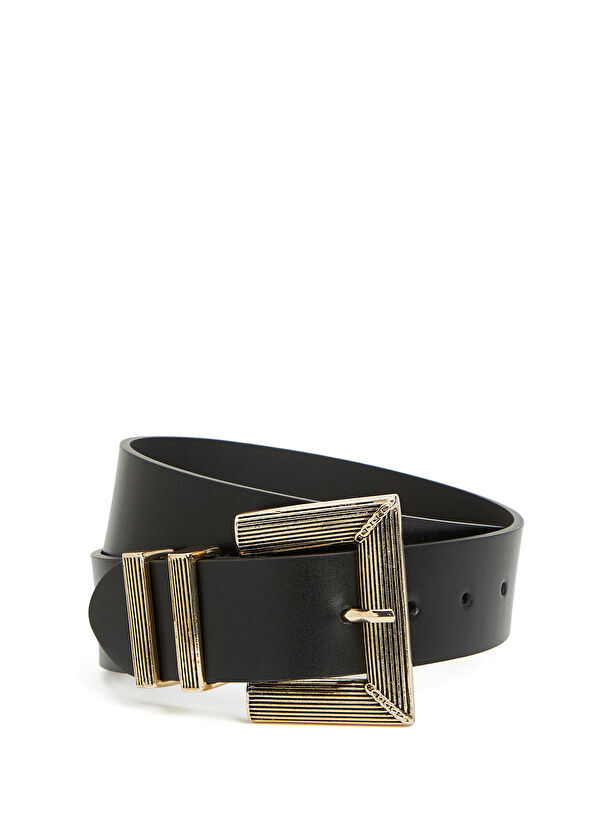 Beymen Club Siyah Kadın Deri Kemer - 1