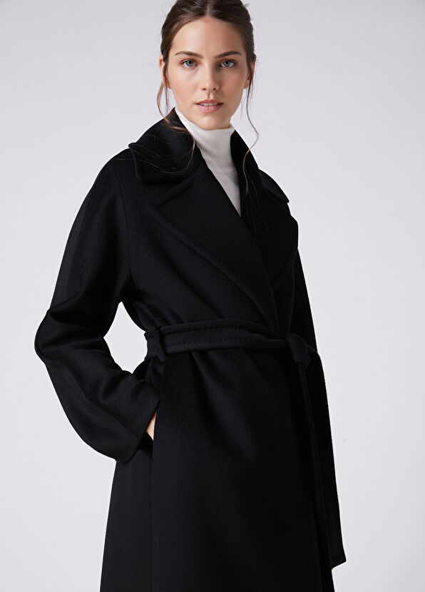 Beymen Club Black Wool Coat - 3
