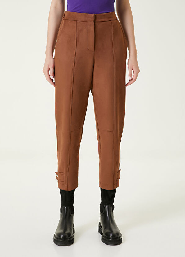 Beymen Club Brown Suede Jogger Pants - 2