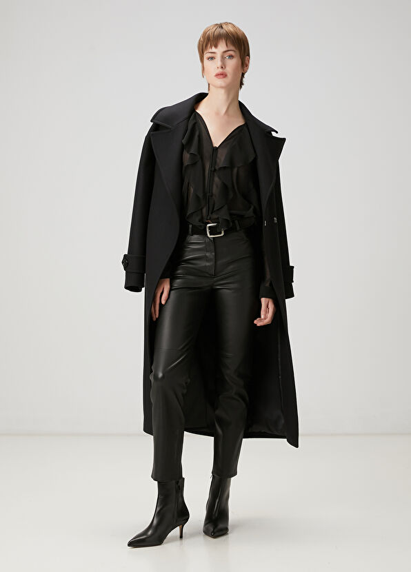 Beymen Club Siyah Fırfırlı Gömlek - 2