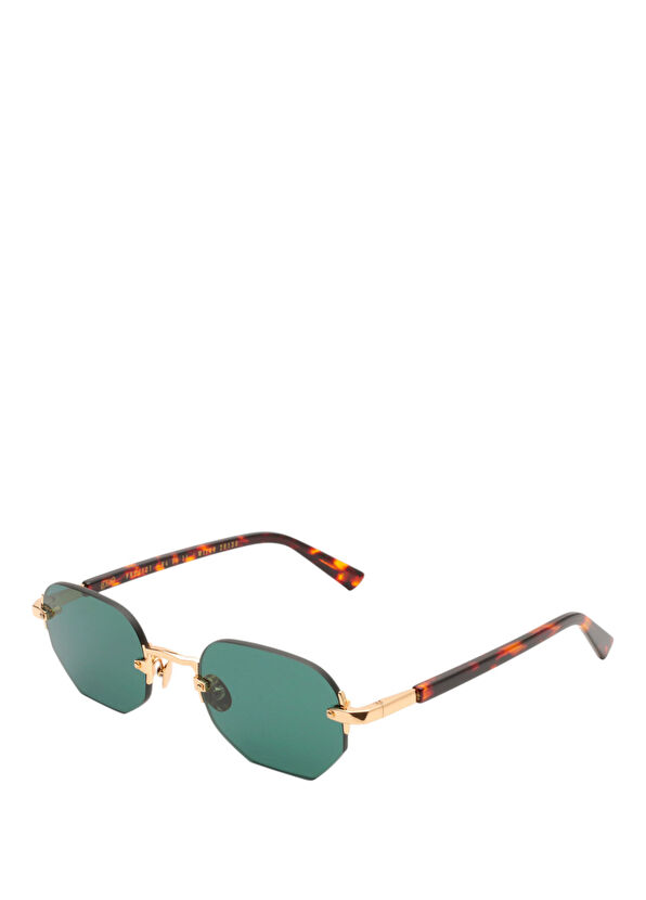 Gast Moonstone Gold Green Metal Unisex Sunglasses - 2