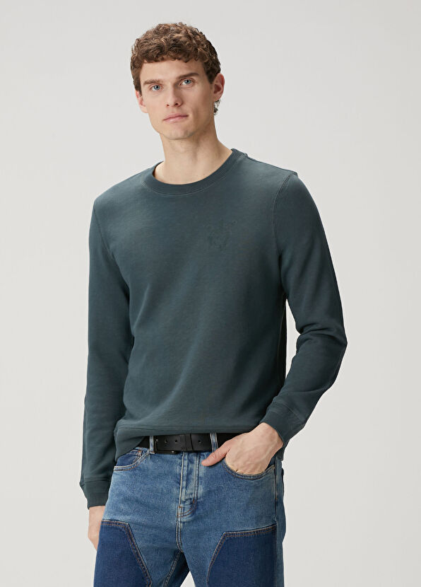 Zadig&Voltaire Stony Skull Petrol Sweatshirt - 1