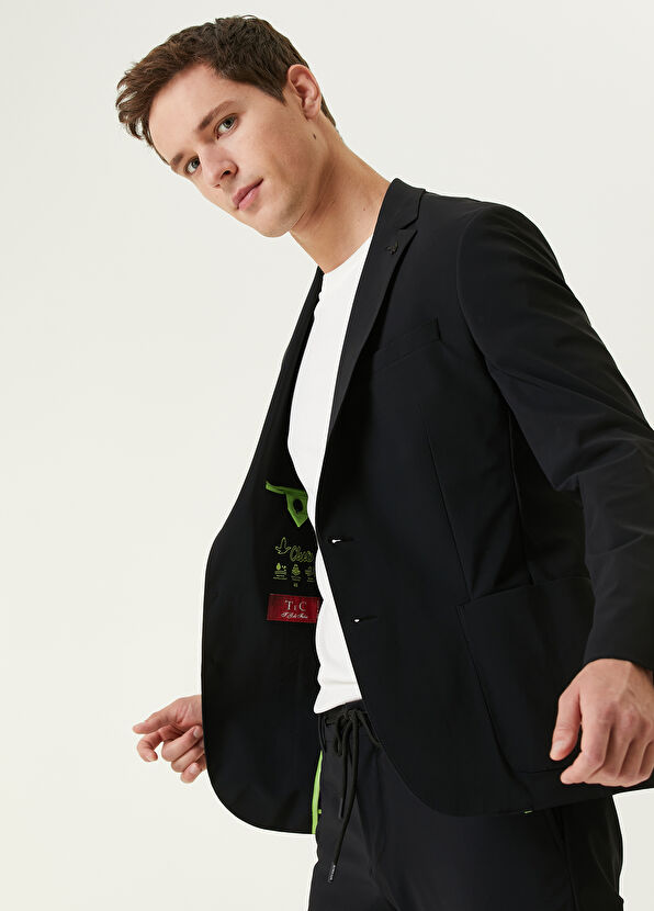 Beymen Club Slim Fit Siyah Teknik Kumaş Takım Elbise - 2