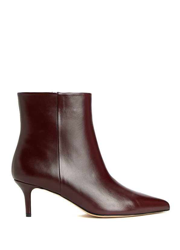 Beymen Club Burgundy Women's Leather Boots - 1