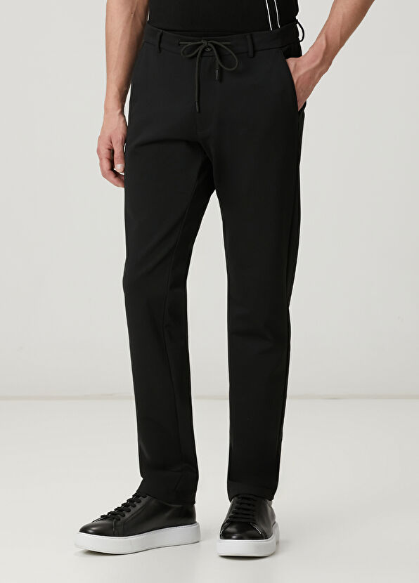 Beymen Club Siyah Beli Kordonlu Chino Pantolon - 2
