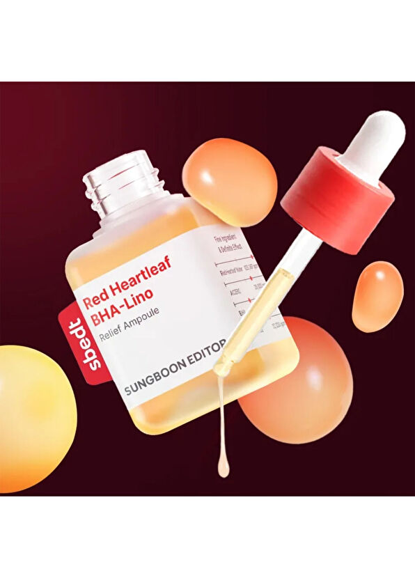 Sungboon Editor Red Heartleaf BHA-Lino Dengeleyici Ampul Cilt Serumu 40 ml - 3