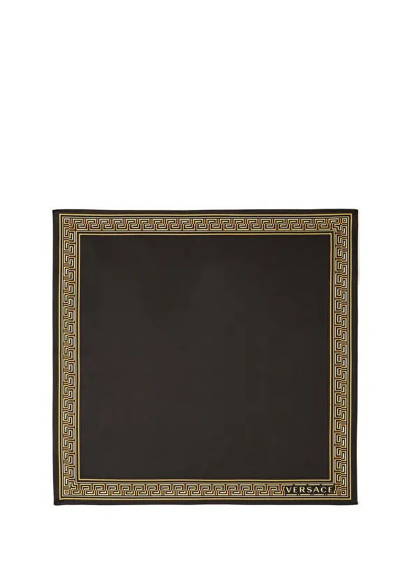 Versace Siyah Gold Medusa 2li Peçete ve Amerikan Servis Se - 2