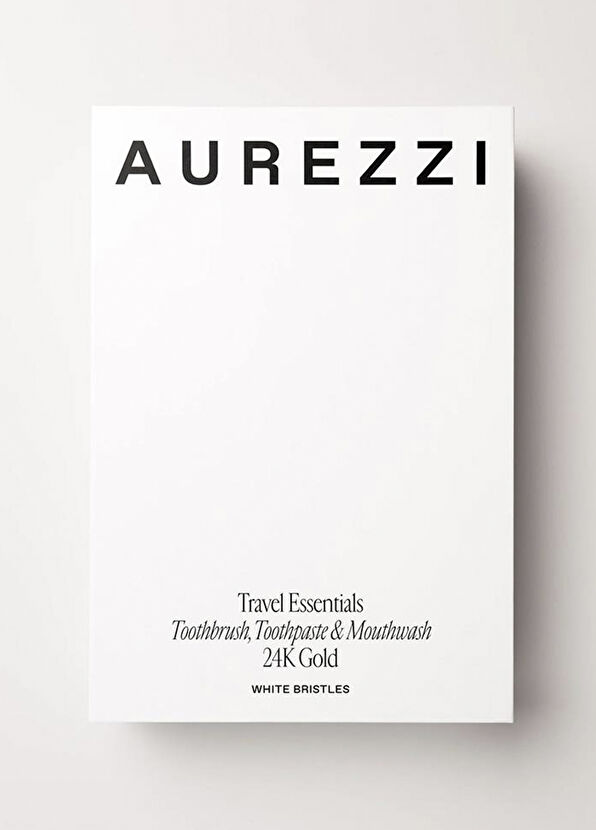 Aurezzi Travel Trio Gold Ağız Bakım Suyu 80 ml + Menthol Gold Diş Macunu 25 ml + Gold White Soft Diş Fırçası 3'lü Seyahat Boy Ağız Bakım Seti - 4