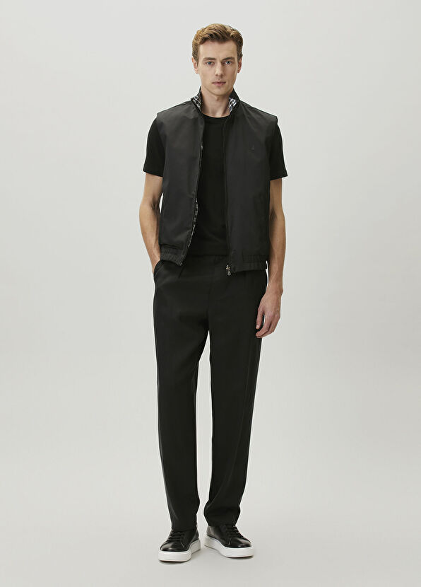 Beymen Club Black Pleated Twill Sport Pants - 1