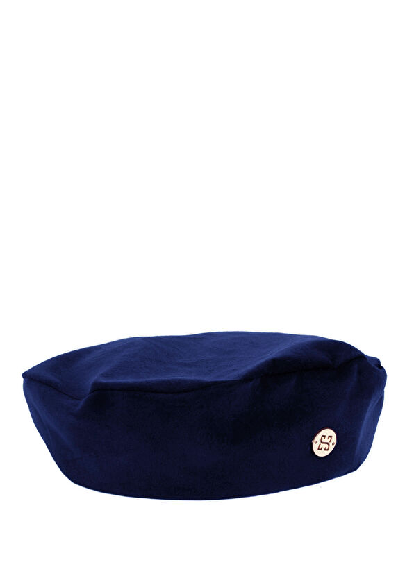 Sibi Hats Audrey Navy Blue Velvet Women's Beaniette Hat - 1