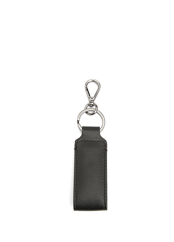 Beymen Club Black Leather Keychain - 2