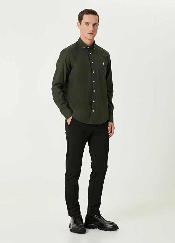 Beymen Club Comfort Fit Haki Gömlek - 3