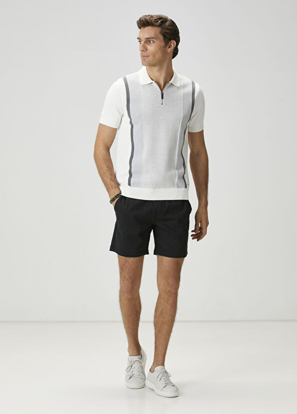 Beymen Club Kırık Beyaz Polo Yaka Kısa Kollu Triko - 3