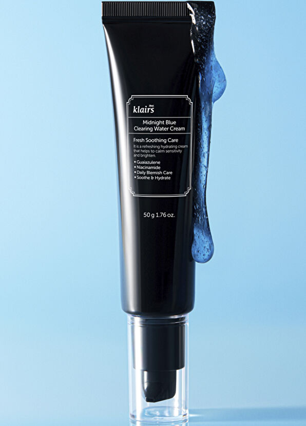 Klairs Midnight Blue Clearing Water Cream Leke ve Stres Karşıtı Isı Düşürücü Papatya Sulu Yüz Kremi 50 gr - 4