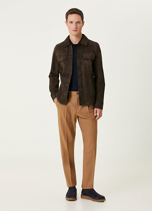 Beymen Club Kahverengi Süet Gömlek - 3