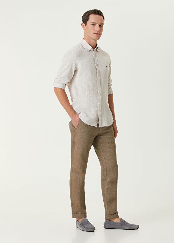 Beymen Club Slim Fit Bej Gömlek - 3
