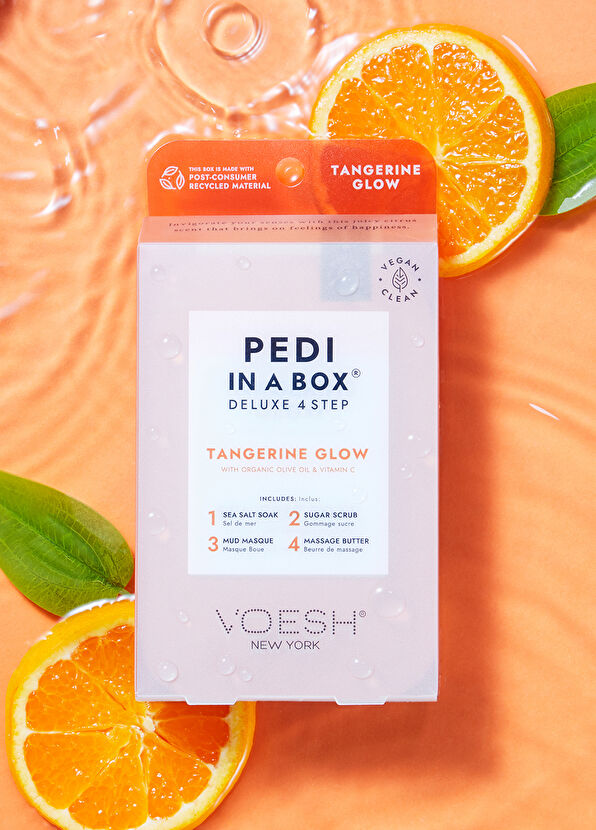 Voesh New York Pedi In A Box Deluxe Mandalina Glow 4 Adımlı Pedikür Seti - 2