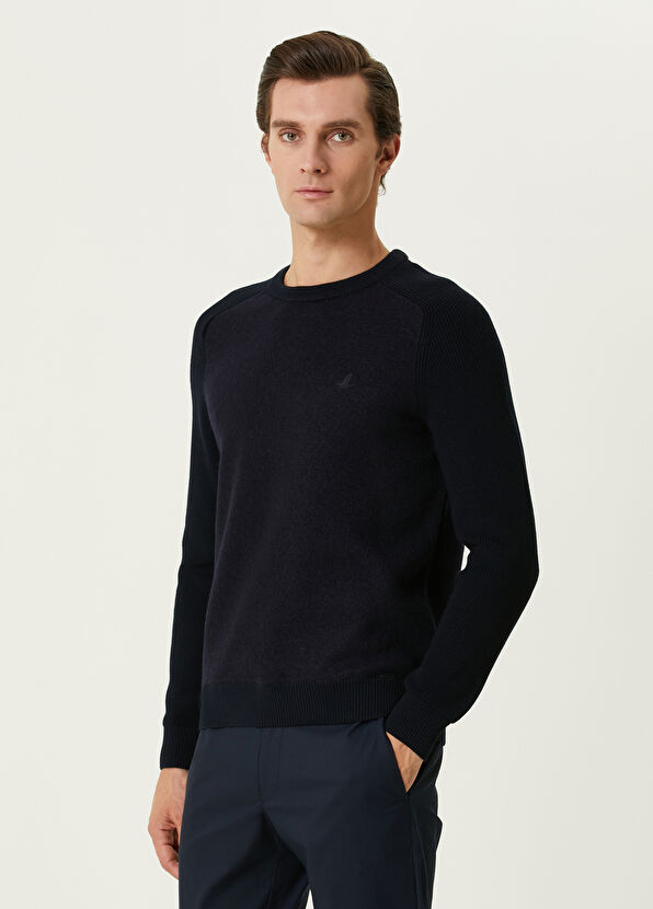 Beymen Club Navy Blue Wool Sweater - 4