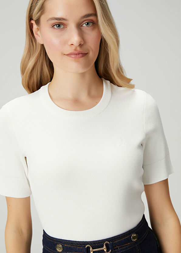 Beymen Club Kırık Beyaz Kısa Kol Kazak - 2