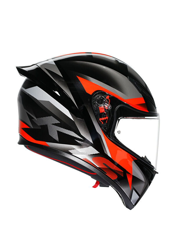 Agv K1 S E2206 Fastlap Black Grey Red Unisex Kapalı Motosiklet Kaskı - 3