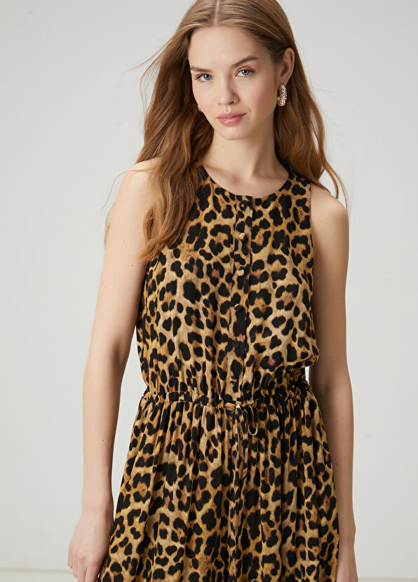 Beymen Club Leopar Desenli Maksi Tulum - 2