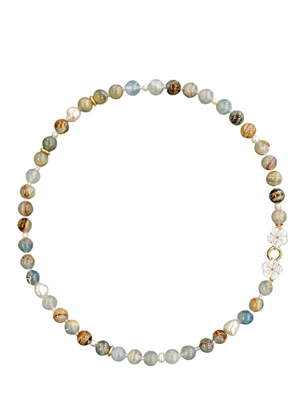 Alegoria Jewellery Cleito Atlantis 24 Ayar Altın Kaplama 925 Ayar Gümüş Kadın Kolye - 1