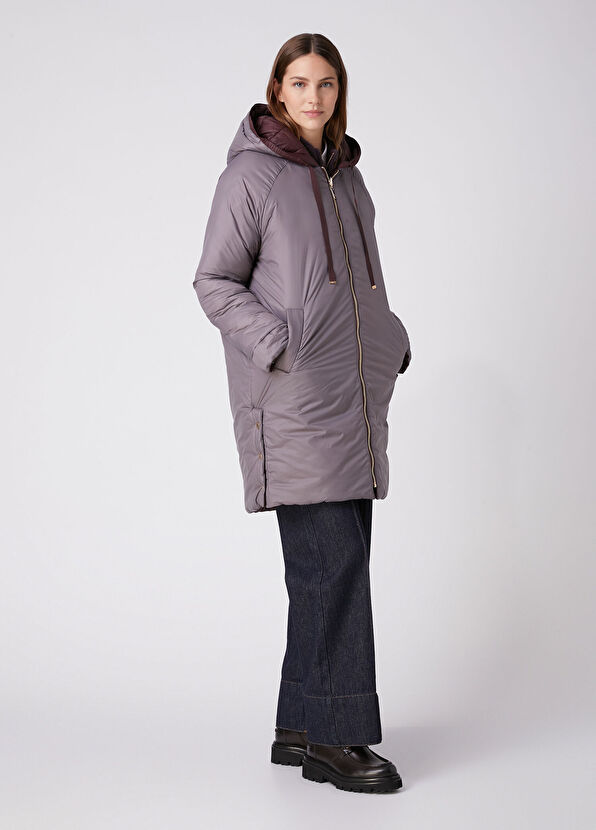 Beymen Club Plum Reversible Coat - 4