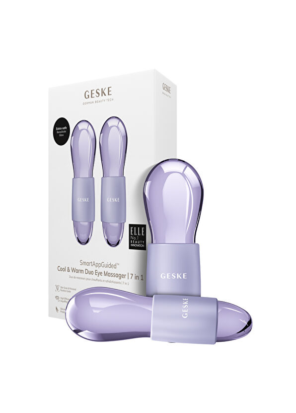 Geske Cool & Warm Duo Eye Massager Purple Sıcak ve Soğuk Göz ve Yüz Masaj Aleti - 4
