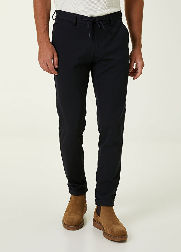 Beymen Club Lacivert İri Diyagonal Dokulu Chino Pantolon - 2