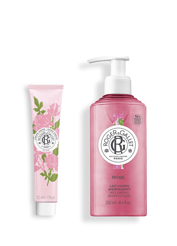 Roger&Gallet Yoğun Gül Özlü Vücut Losyonu ve El Kremi Doğal Nemlendirici Set - 1
