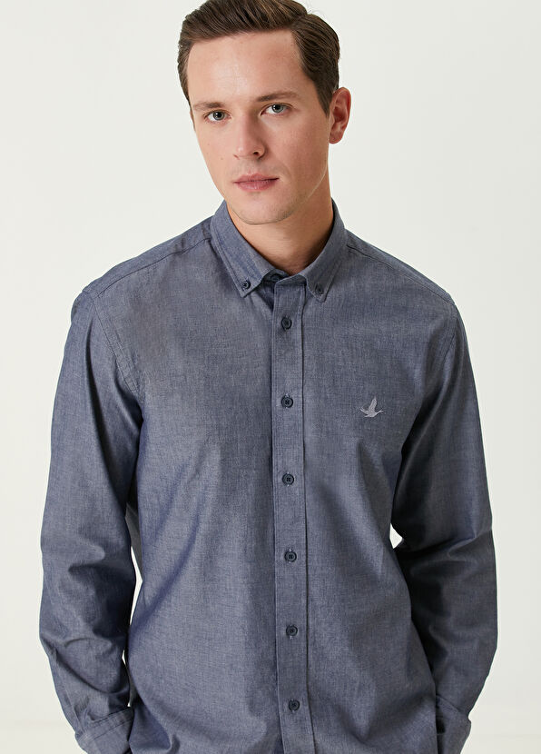 Beymen Club Comfort Fit Mavi Gömlek - 2