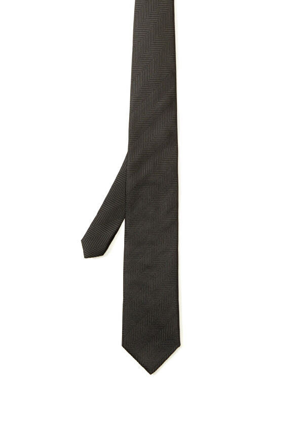 Beymen Club Black Silk Tie - 1