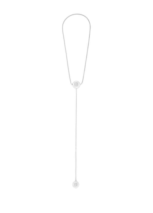 Loewe Silver Logo Detaylı Kadın Gümüş Kolye - 1