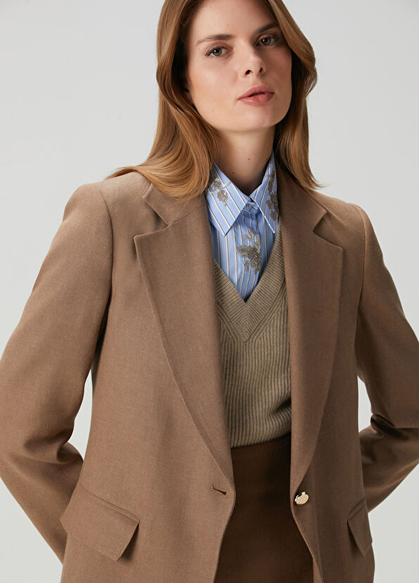 Beymen Club Camel Blazer - 2