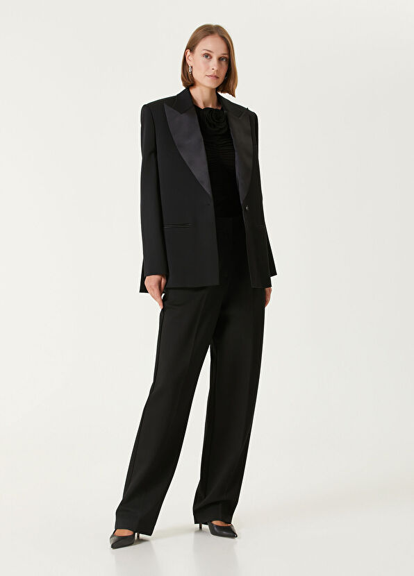 Magda Butrym Siyah Yün Ceket - 2