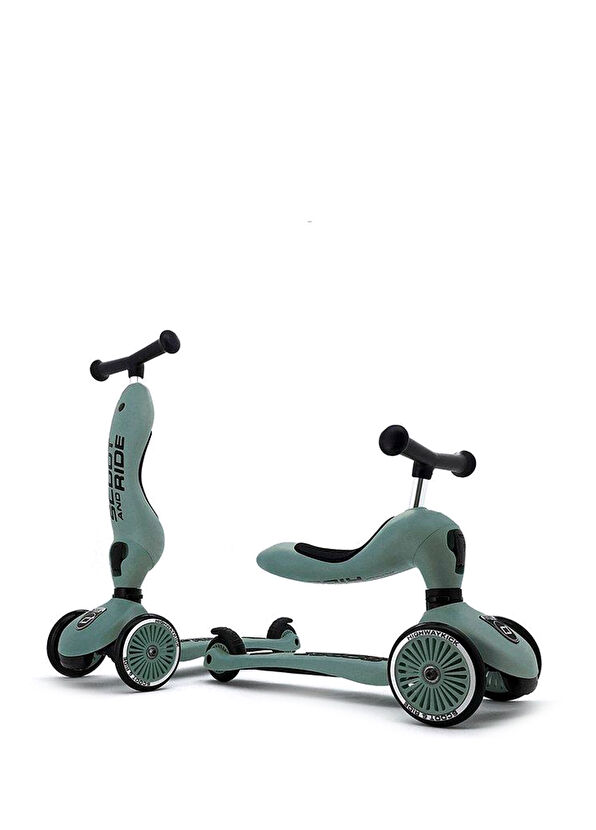 Scoot And Ride Highwaykick 1 Seat Green Child Scooter - 1